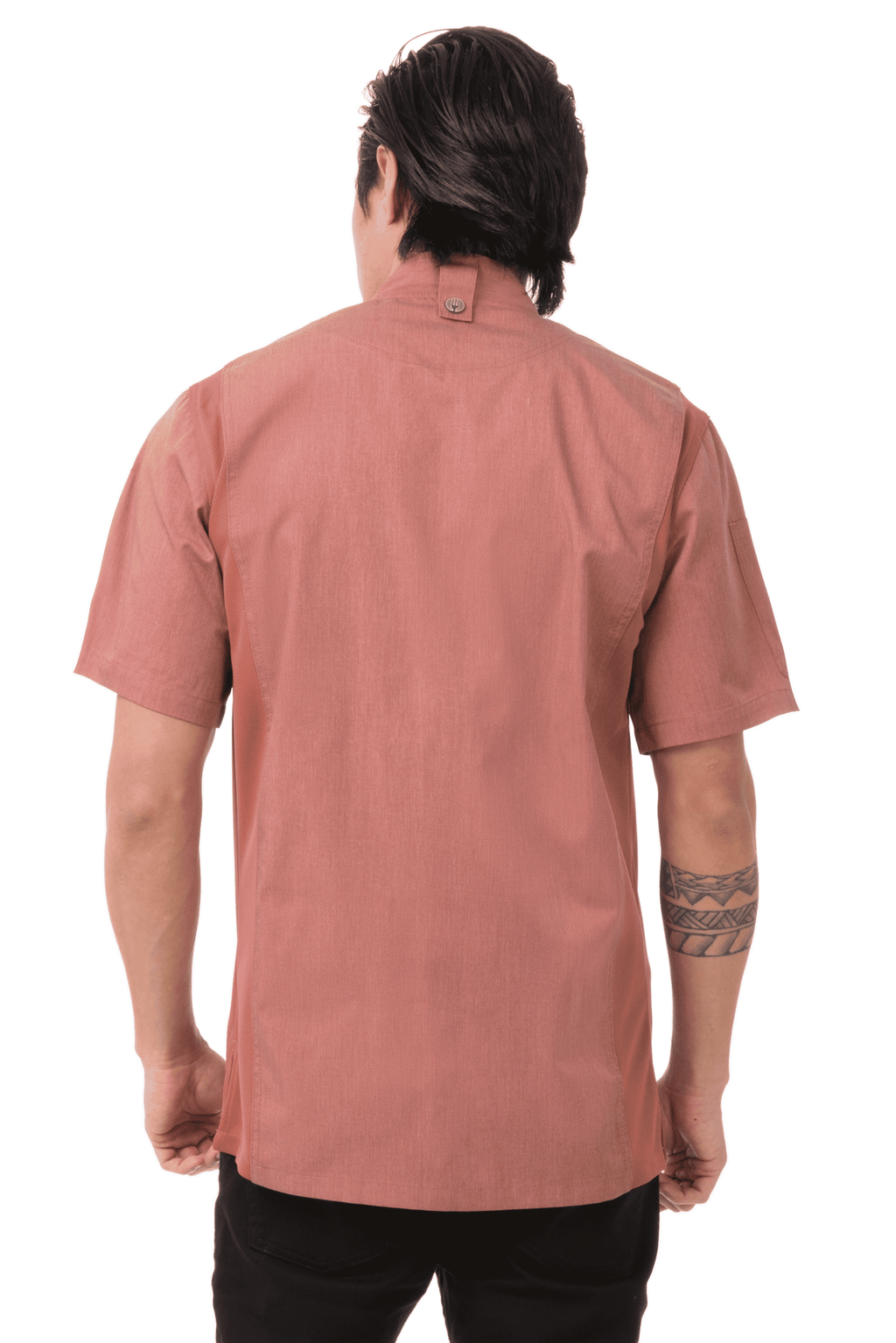 Men'S Springfield Chef Coat, Brick Chef Jacket with Cool Vent Side Panels, Large