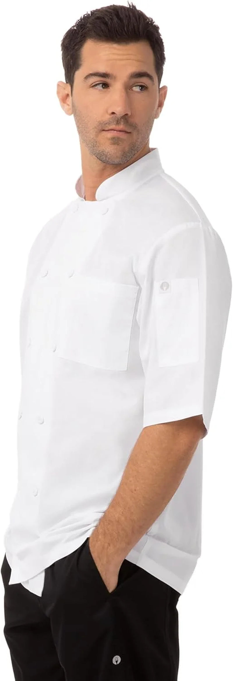 Men’S Montreal Cool Vent Chef Coat, White Chef Jacket, 3XL